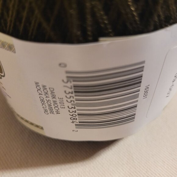 Bernat Handicrafter Crochet Thread Lot 3 Dark Mocha 31013 New 3 oz 371 yds - Picture 6 of 9